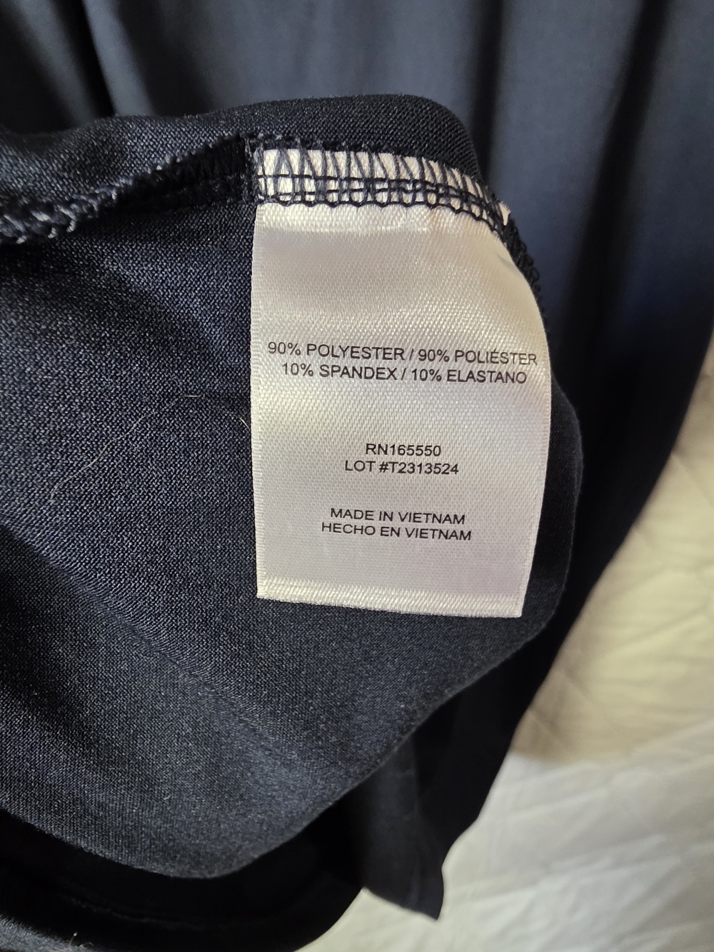 32 Cool Men's V-Neck Short Sleeve T-Shirt — Navy Lighweight Sz XL - Picture 4 of 5